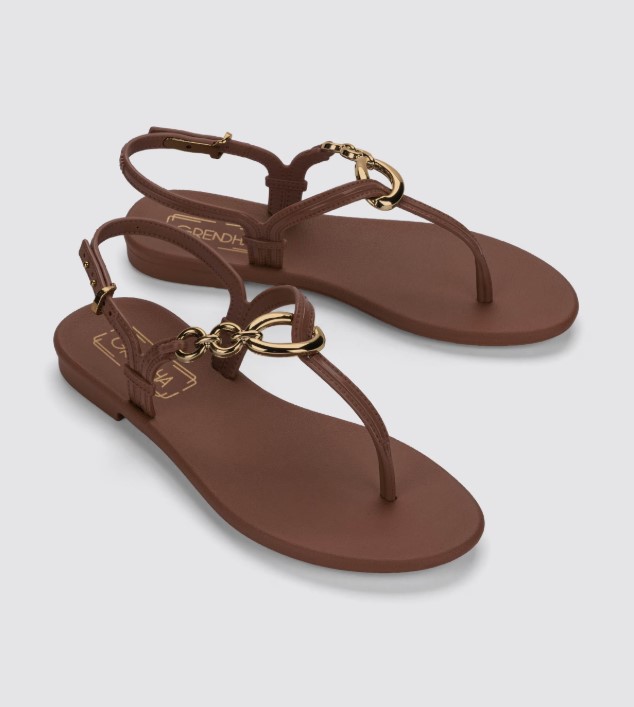 19232_BQ029 / GRENDENE / MARRON / CAJA DE 6 PARES