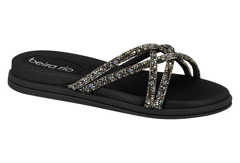 BEIRA RIO / NEGRO 01-GRAFITO-AURORA BOREAL / CAJA DE 12 PARES