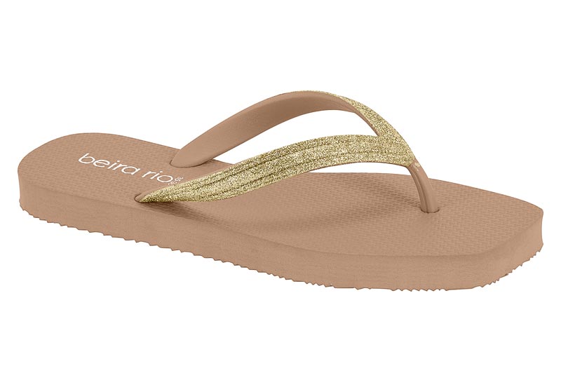 BEIRA RIO / NUDE/DORADO / CAJA DE 12 PARES