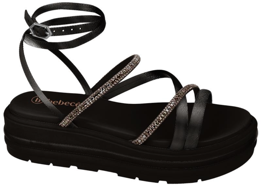 T2230-423-2 / BEBECE / NAPA EGEU PRETO / CAJA DE 6 PARES