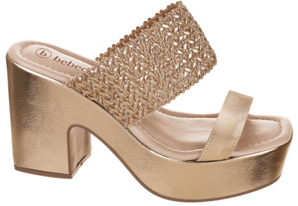 T5119-052-5 / BEBECE / NAPA METAL LUMINA DOURADO / CAJA DE 6 PARES