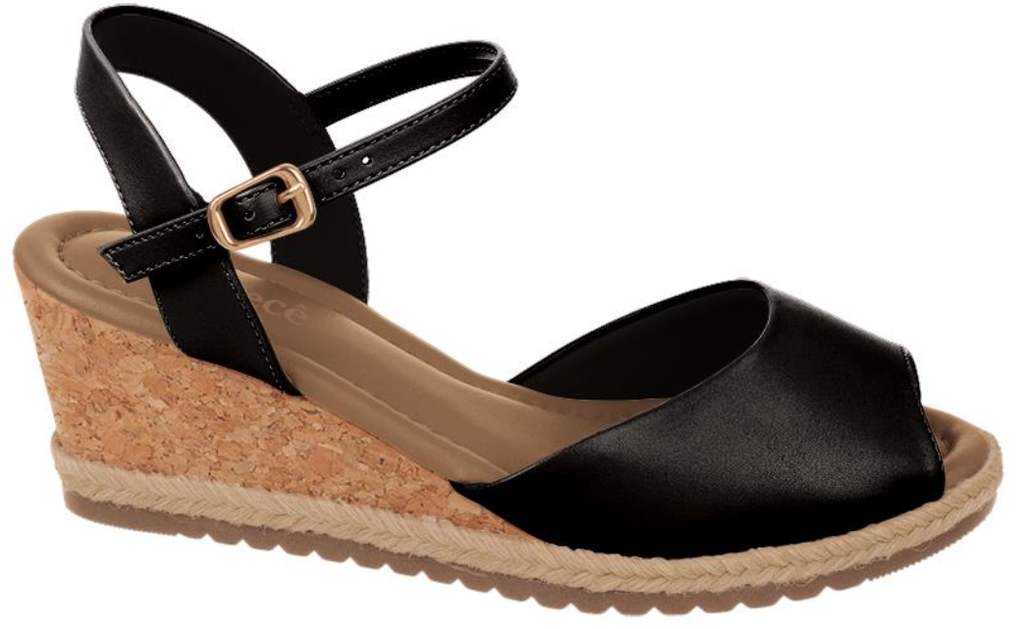 T5828-181-2 / BEBECE / NAPA EGEU PRETO / CAJA DE 6 PARES