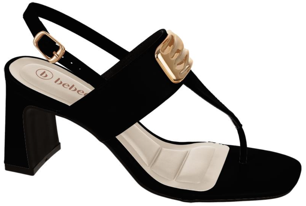 T6040-735-2 / BEBECE / NOBUCK PALATINO PRETO / CAJA DE 6 PARES