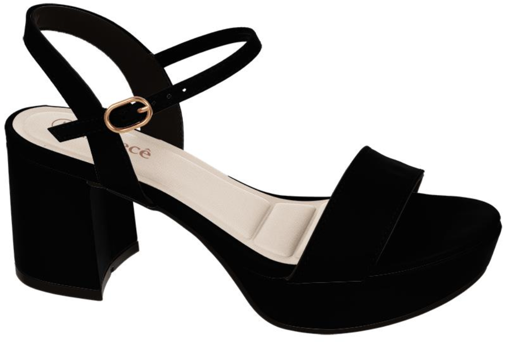 T5031-353-10 / BEBECE / NOBUCK PALATINO PRETO / CAJA DE 6 PARES