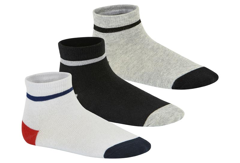 MOLEKINHO CALCETINES BRANCO-MARINHO-VERMELHO / PRETO-CINZA / CINZA PRETO / CAJA DE 12 PARES