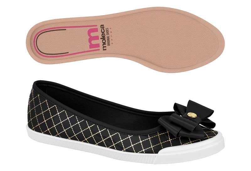 MOLECA NEGRO/DORADO / CAJA DE 6 PARES