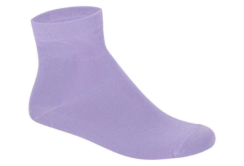 MOLECA MEDIAS LILAS-PRATA / CAJA DE 12 PARES