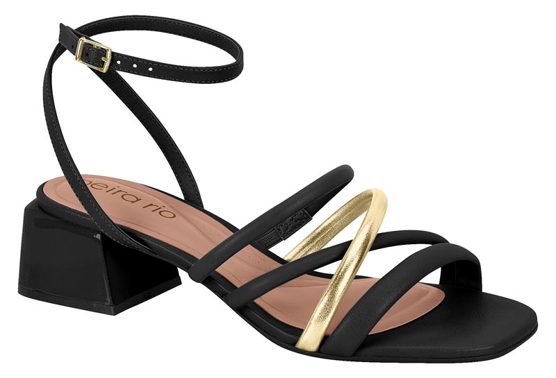 BEIRA RIO / NEGRO/ORO / CAJA DE 12 PARES