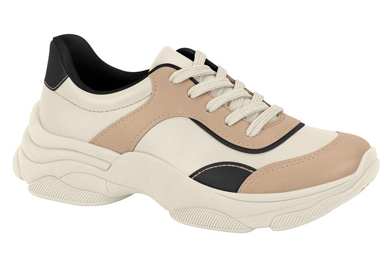 BEIRA RIO / BLANCO OFF/BEIGE/NEGRO / CAJA DE 12 PARES