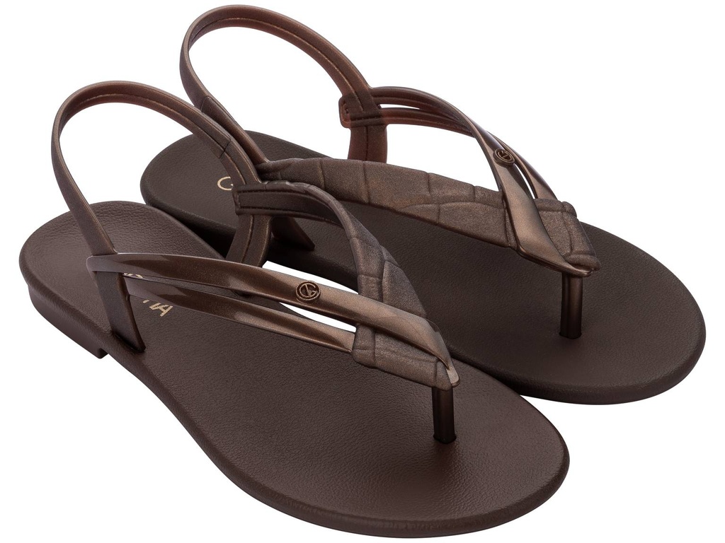 18540_AC540 / GRENDENE /  MARRON OSCURO METALIZADO / CAJA DE 6 PARES