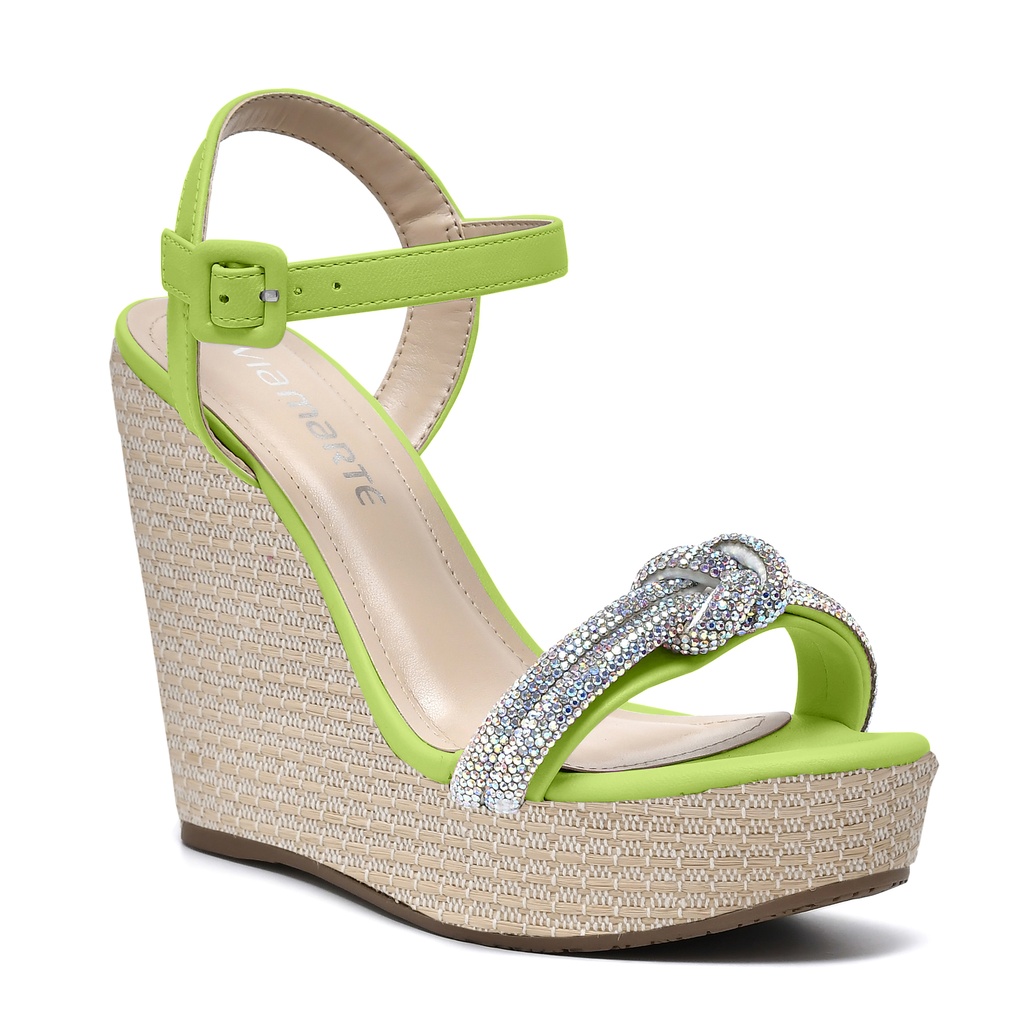 23-11308-01 / VIA MARTE / VERDE LIMA/BAUNILHA / CAJA DE 12 PARES