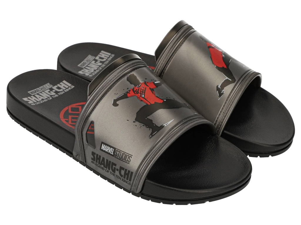 22585_AC048 / GRENDENE /  NEGRO/PLATA/ROJO / CAJA DE 6 PARES