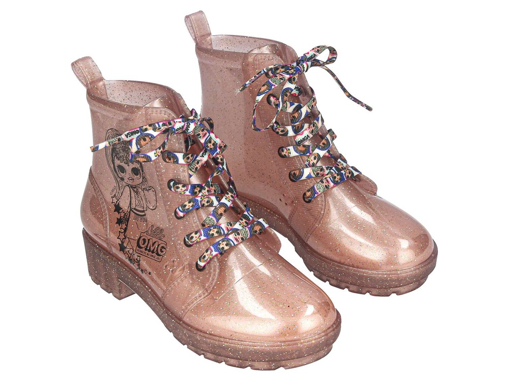 22715_AE345 / GRENDENE /  ROSA TRANS GLITTER / CAJA DE 6 PARES