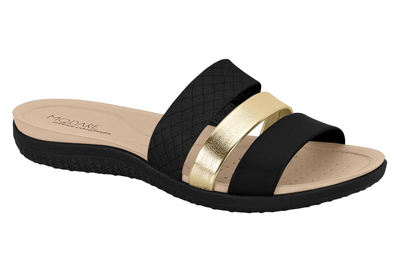 MODARE / NEGRO/ORO / CAJA DE 12 PARES