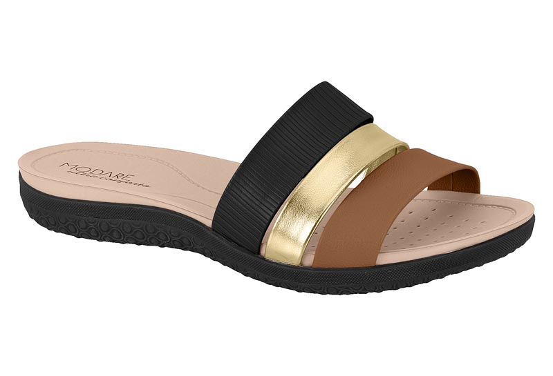 MODARE / NEGRO/CAMEL 742/DORADO / CAJA DE 12 PARES