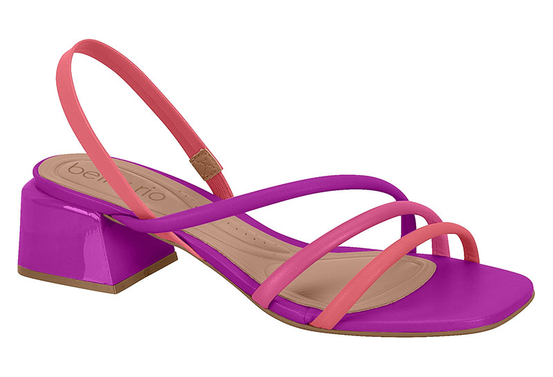 BEIRA RIO / MORADO 1015/PINK 966/CORAL 1013 / CAJA DE 6 PARES