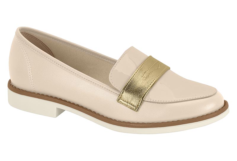 BEIRA RIO / CREMA 985/ DORADO / CAJA DE 8 PARES