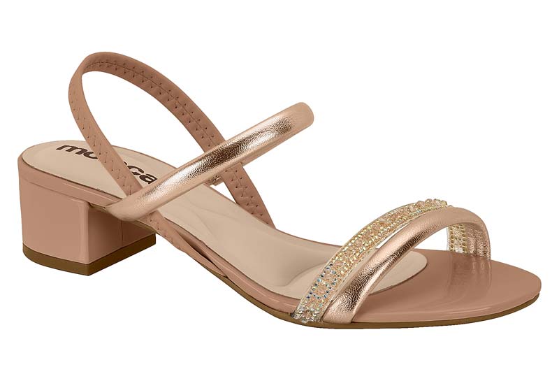 MOLECA / ORO ROSADO/CRISTAL-IRIDESCENTE/NUDE 658 / CAJA DE 8 PARES