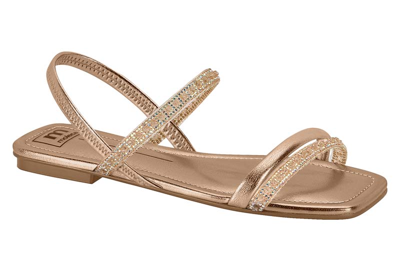 MOLECA / CRISTAL-IRIDESCENTE/OURO ROSADO / CAJA DE 8 PARES