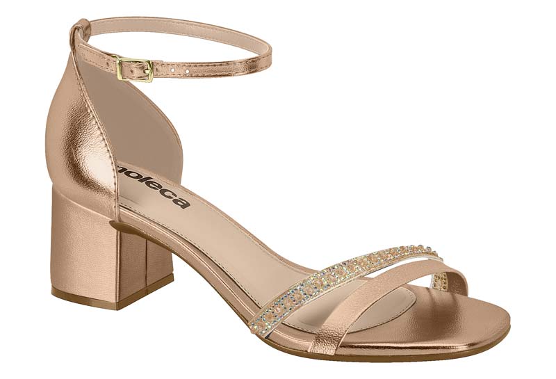 MOLECA / OURO ROSADO/CRISTAL-IRIDESCENTE / CAJA DE 12 PARES