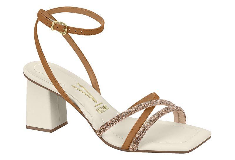 VIZZANO / CAMEL 1165/BRANCO OFF 526/OURO ROSADO-SILVER / CAJA DE 8 PARES