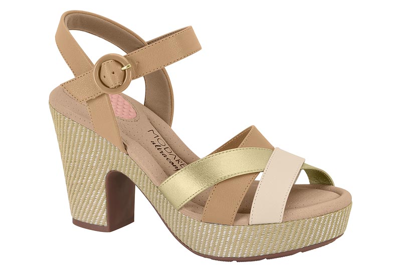 MODARE / CREMA 985/DORADO/TAN  1080 / CAJA DE 8 PARES