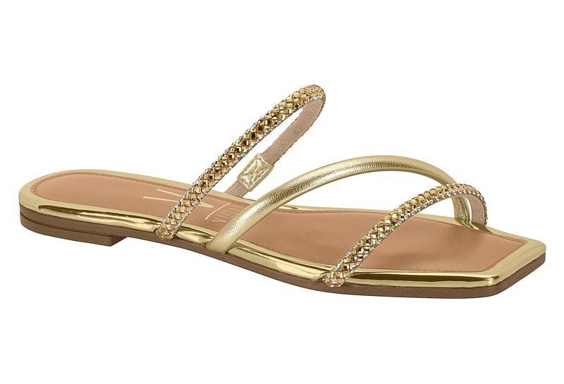 VIZZANO / BEIGE 435 - ORO CLARO-CRISTAL/DORADO / CAJA DE 8 PARES