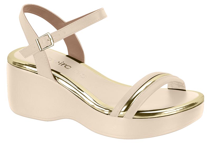 BEIRA RIO / CREMA 985/CREMA 985-DORADO / CAJA DE 8 PARES