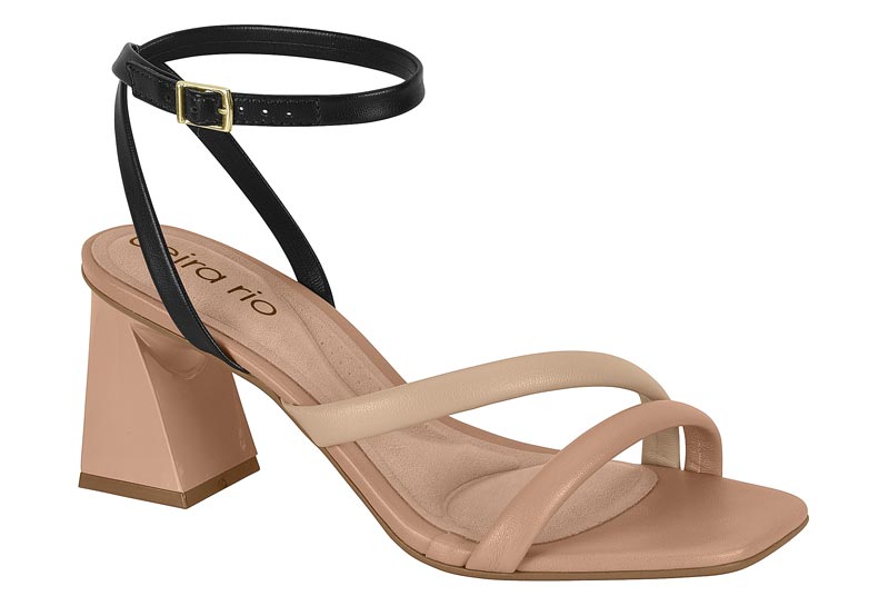 BEIRA RIO / NEGRO/BEIGE/NUDE 658 / CAJA DE 8 PARES