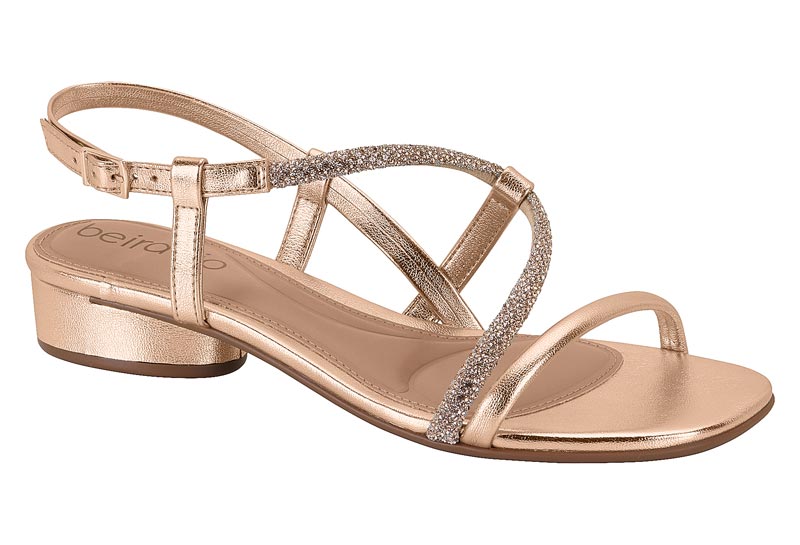 BEIRA RIO / ORO ROSADO-PLATA/ORO ROSADO / CAJA DE 8 PARES