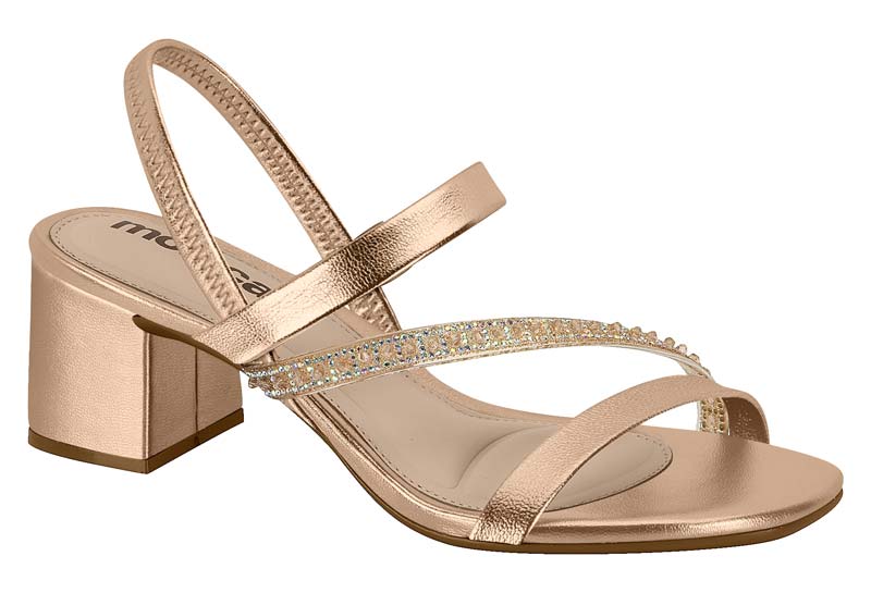 MOLECA / OURO ROSADO/CRISTAL-IRIDESCENTE / CAJA DE 8 PARES