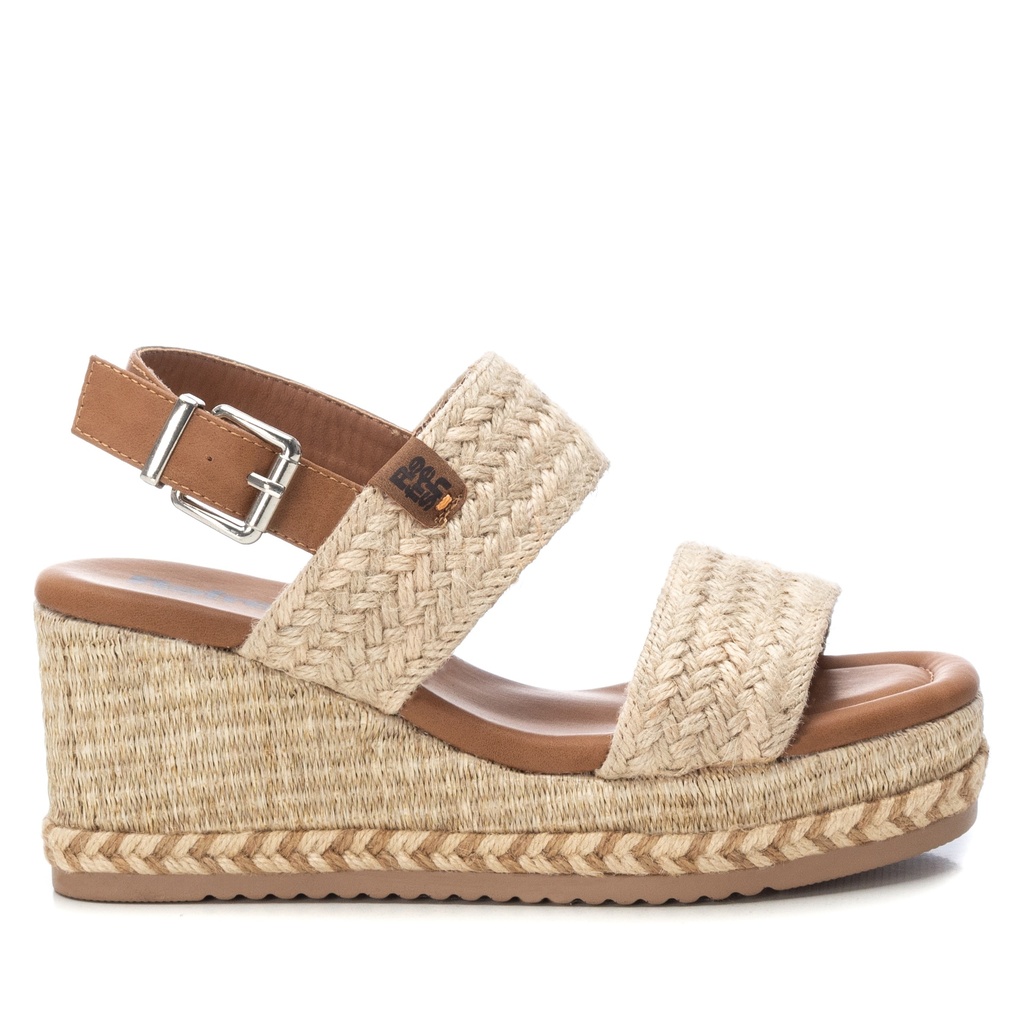 171732 / REFRESH / SANDALIA SRA TEXTIL BEIGE / CAJA DE 8 PARES