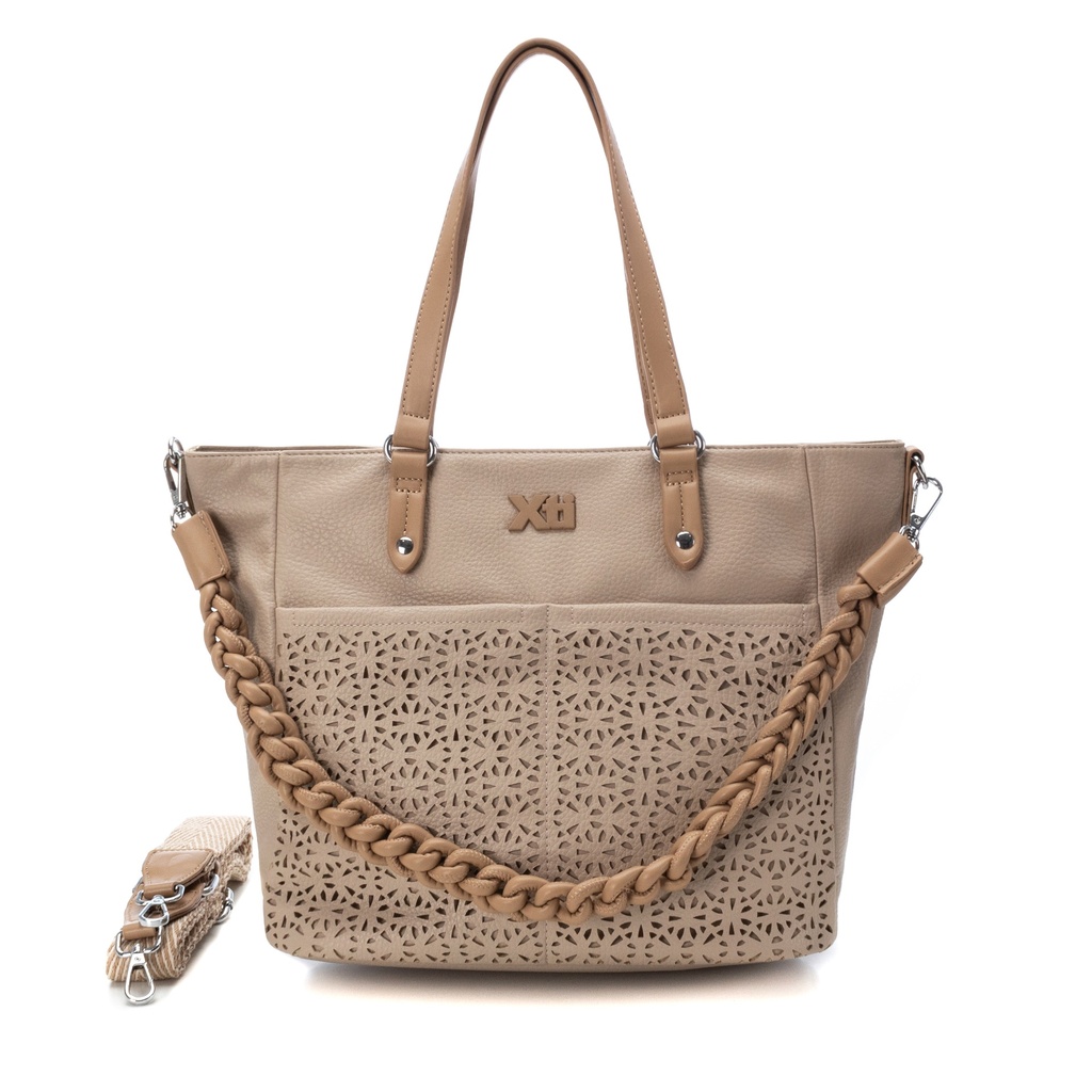 184254 / XTI / BOLSO SRA C. BEIGE / 1 PARES