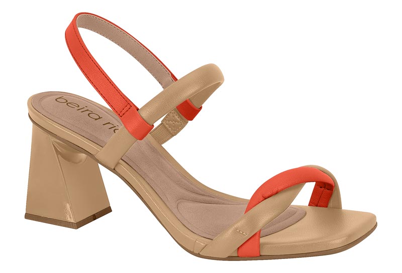 BEIRA RIO / TAN 1080/LARANJA 1099 / CAJA DE 12 PARES