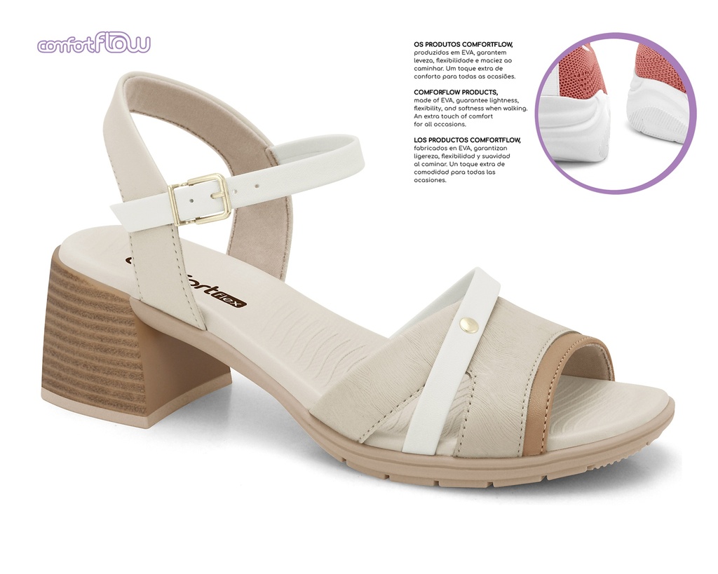 2361403-1 / COMFORT FLEX / 1-CAQUI
/BEIGE/PERLA/BEI / CAJA DE 9 PARES / CAJA DE 9 PARES