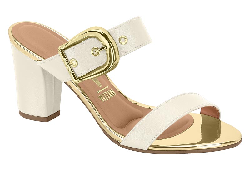 VIZZANO / BLANCO OFF 526/DORADO / CAJA DE 8 PARES