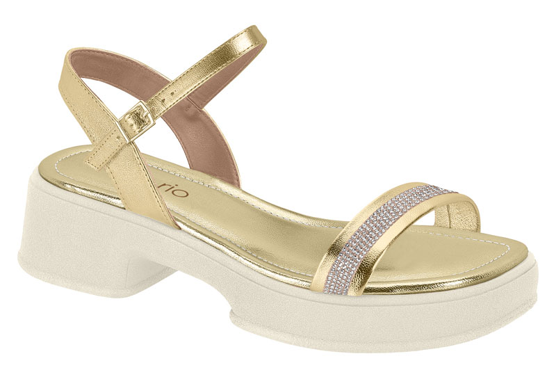 BEIRA RIO / DORADO/CRISTAL / CAJA DE 8 PARES