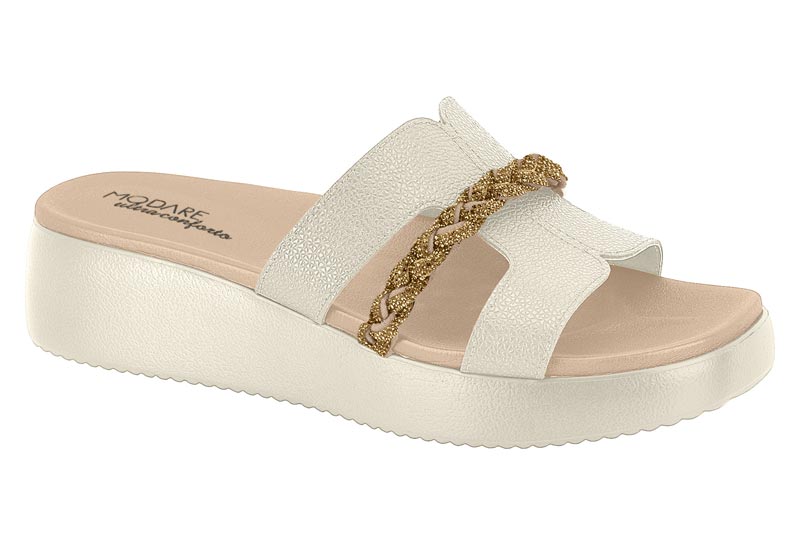 MODARE / BLANCO OFF 526/DORADO / CAJA DE 8 PARES