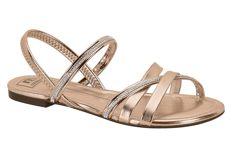 MOLECA / ORO ROSADO/ORO ROSADO/CRISTAL / CAJA DE 12 PARES