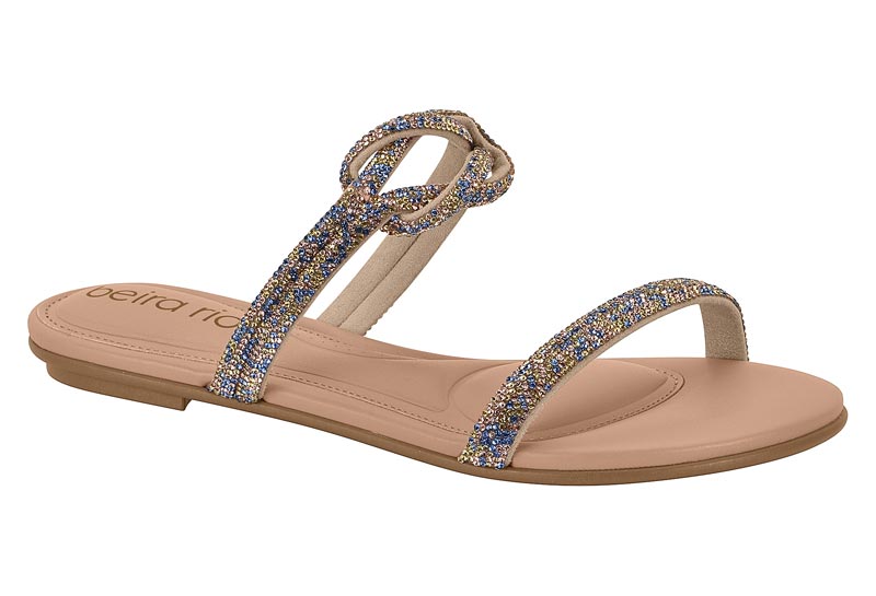 BEIRA RIO / AZUL-VERDE-ORO ROSADO/NUDE 658 / CAJA DE 12 PARES