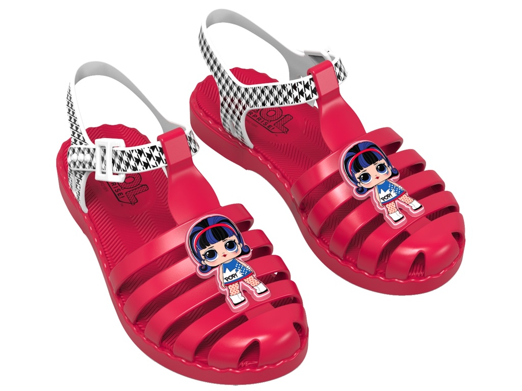 22624_AD281 / GRENDENE / ROJO/BLANCO/NEGRO / CAJA DE 6 PARES