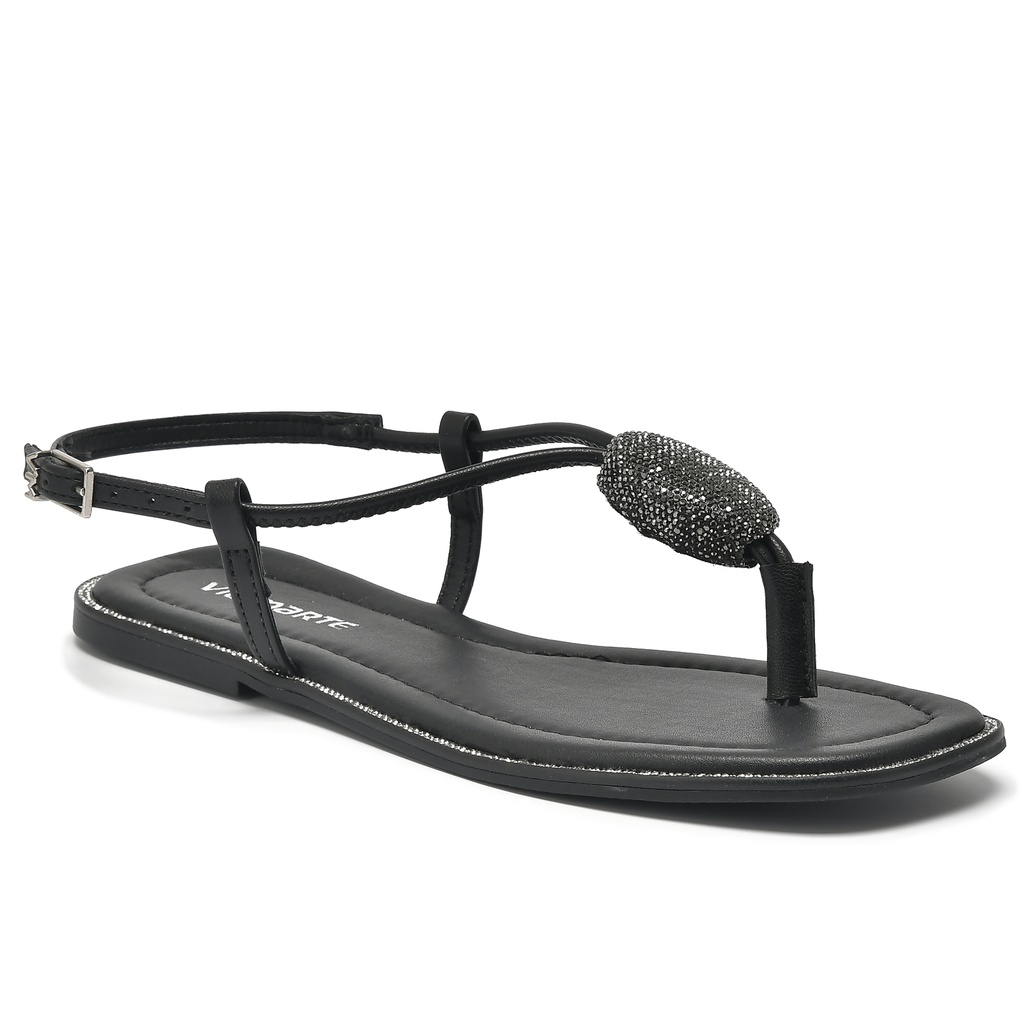 181-002-01 / VIA MARTE / PRETO/CRISTAL / CAJA DE 9 PARES