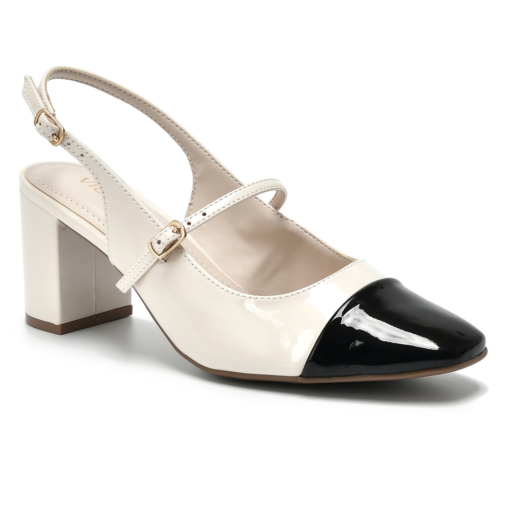 153-005-01 / VIA MARTE / PRETO/MARFIM I23 / CAJA DE 9 PARES