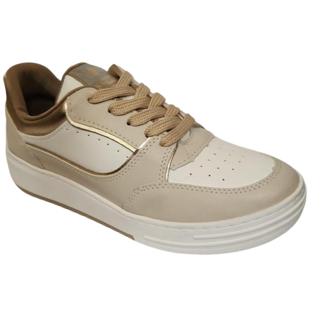 132-004-07 / VIA MARTE / BEGE/MILK/GOLD / CAJA DE 9 PARES