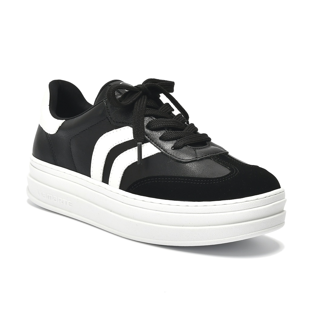 156-001-01 / VIA MARTE / PRETO/PRETO/BRANCO / CAJA DE 9 PARES