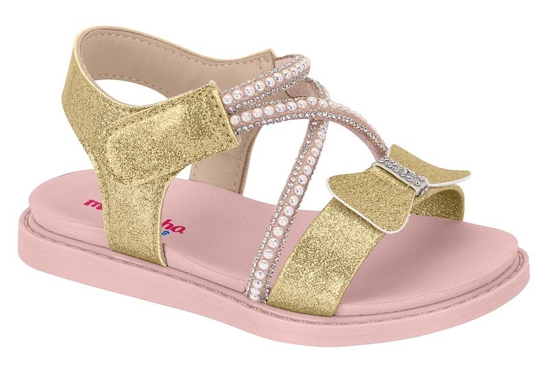 MOLEKINHA / DORADO/CRISTAL-PERLA / CAJA DE 8 PARES