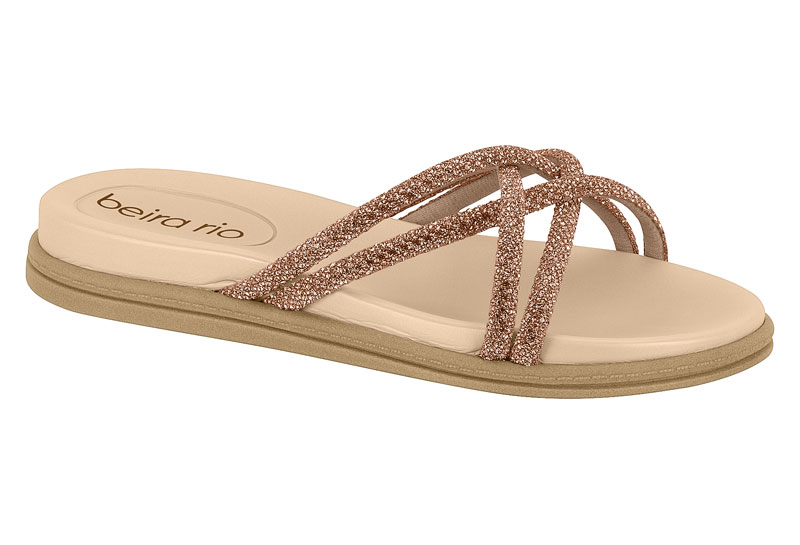 BEIRA RIO / ORO ROSADO-PLATA / CAJA DE 12 PARES