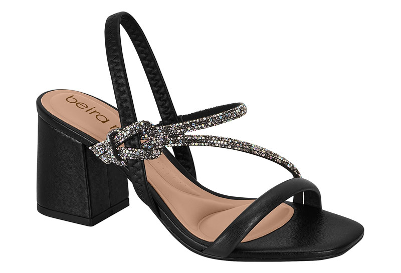 BEIRA RIO / NEGRO 01/NEGRO 01-GRAFITO-AURORA BOREAL / CAJA DE 8 PARES