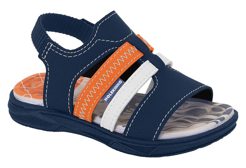 MOLEKINHO / MARINA/NARANJA 864/BLANCO 99/MARINO / CAJA DE 8 PARES