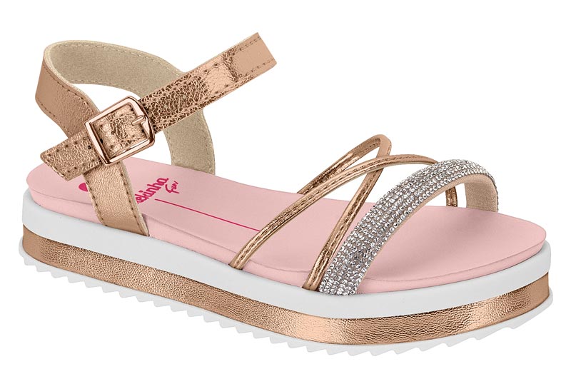 MOLEKINHA / ORO ROSADO/CRISTAL-CREMA 1031 / CAJA DE 8 PARES